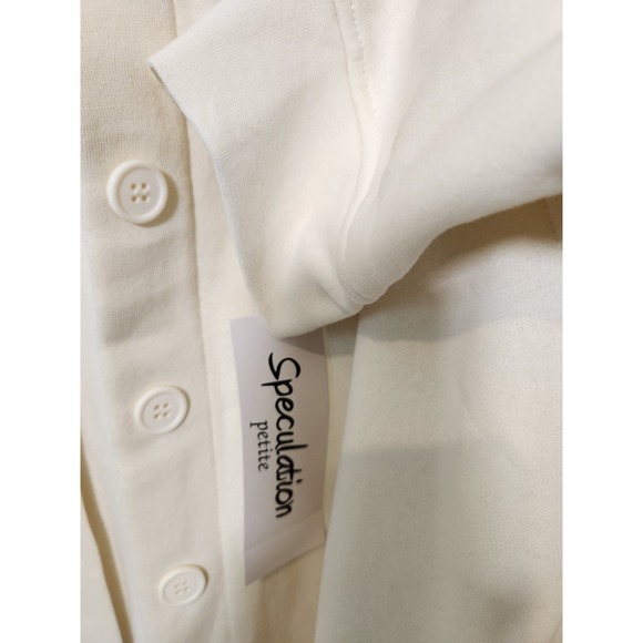 NWT Fleece White Yellow Fall Embroidered Button Up Cardigan‎ PXL Teacher Pumpkin - Picture 5 of 11